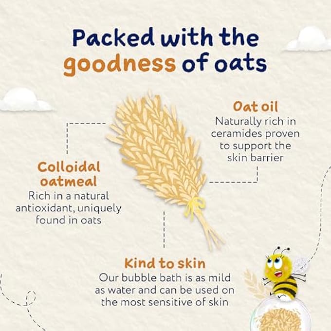 تشايلدز فارم حمام الفقاعات من Childs Farm OatDerma، خالي من العطر، مرطب للبشرة الحساسة، 250 مل - Image 4